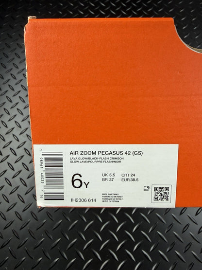 Nike Air Zoom Pegasus 42 ‘lava Glow’ Running Trainers Brand New Size UK 5.5