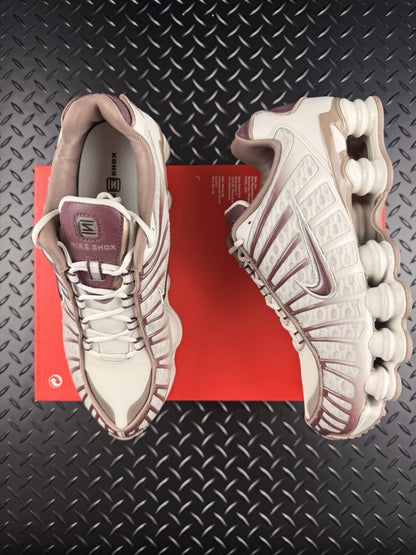 Nike Shox TL ‘Light Bone Burgundy Crush’ £165 RRP Brand New WMNS Size UK 7
