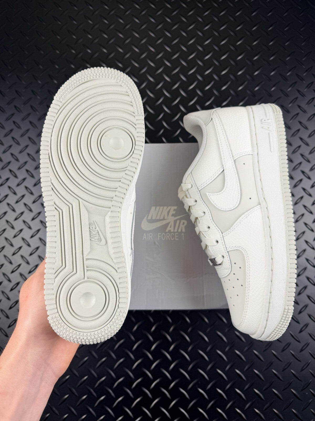 Nike Air Force 1 ‘Pearl White Sail’ Brand New Full Box 100% Authentic Size UK 5