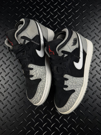 Nike Air Jordan 1 Mid ‘Smoke Grey Black’ 100% Authentic GS Size UK 4