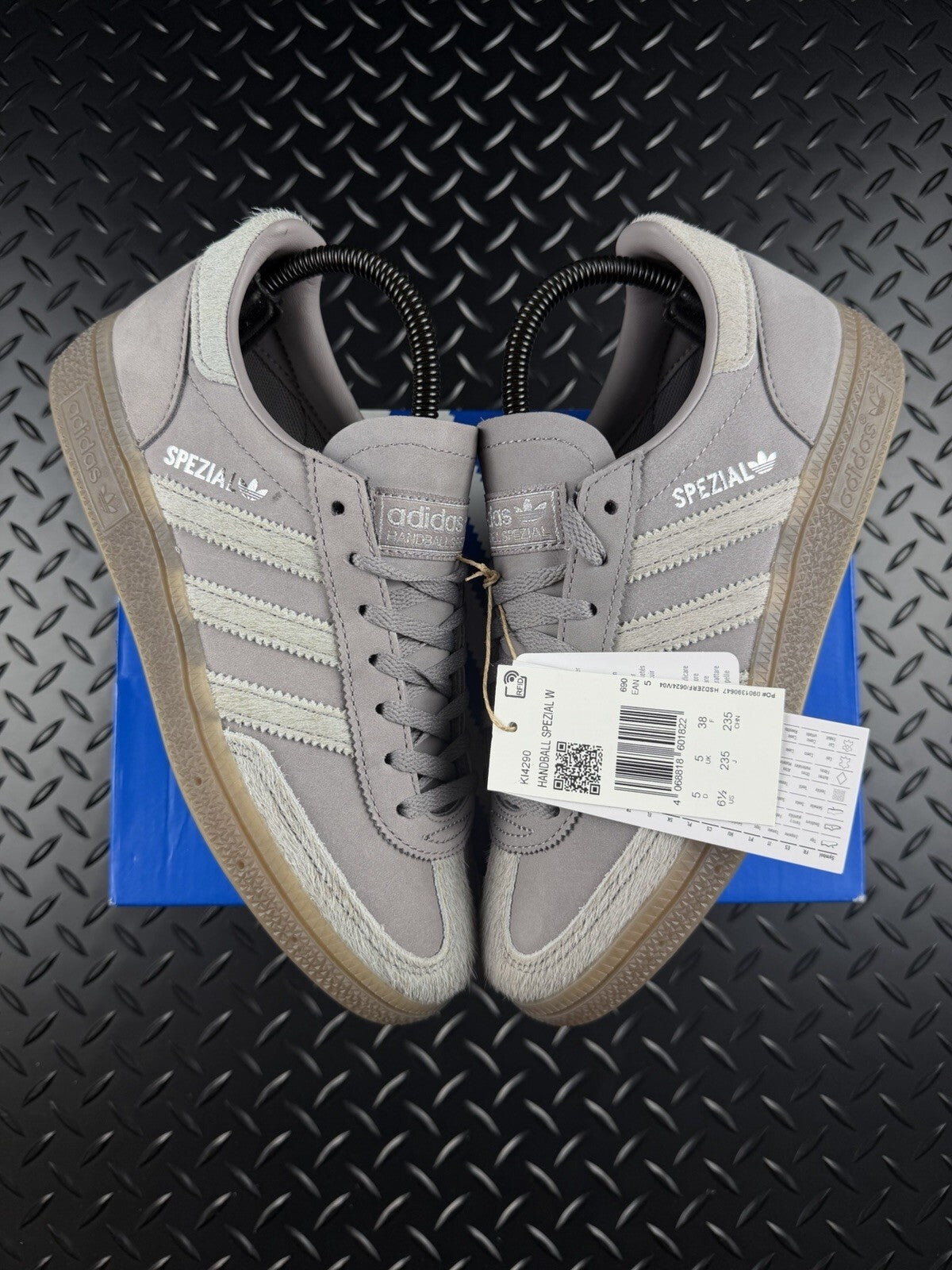 Adidas Handball Spezial ‘Pony Hair’ KI4290 Grey Gum Brand New Full Box WMNS UK 5