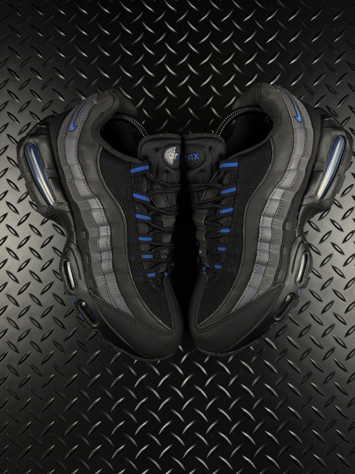 Nike Air Max 95 OG Big Bubble ‘Black Royal Blue’ 100% Authentic Mens Size UK 7.5