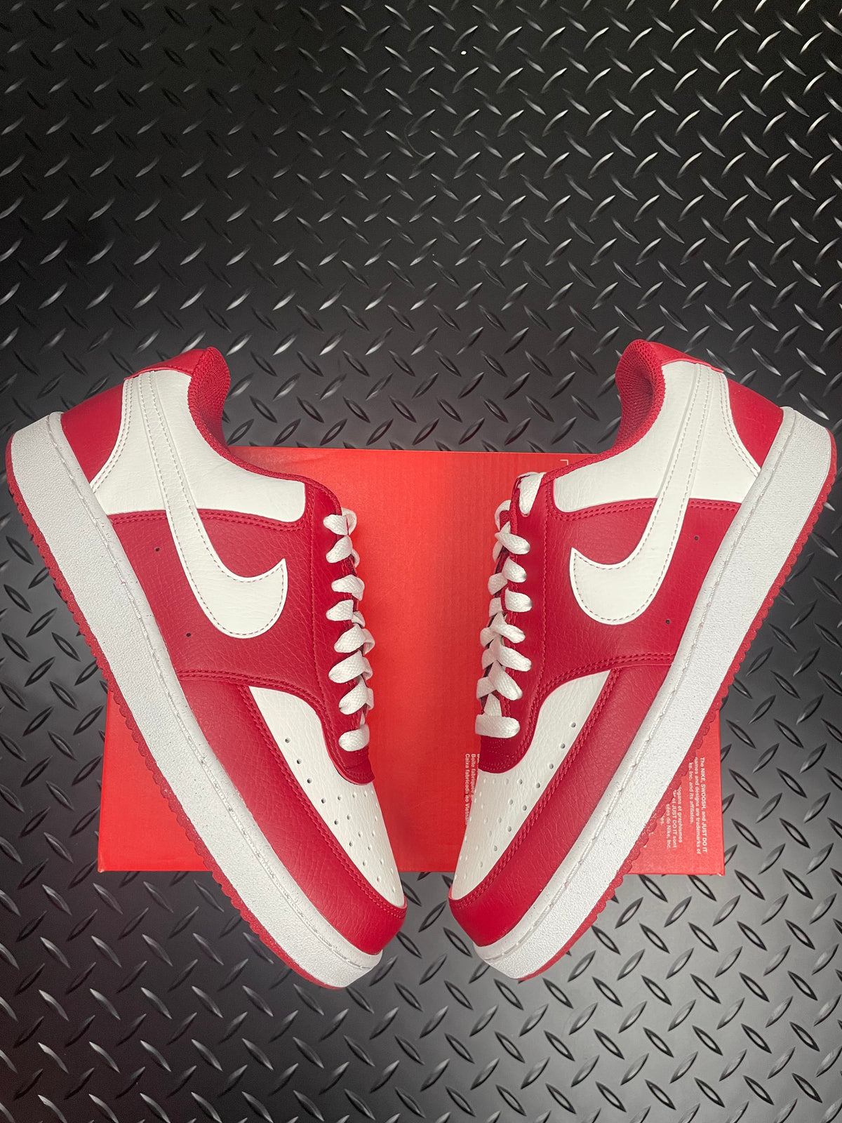 Nike Court Vision Low 'Crimson Pearl White' Brand New Size Women's UK 6 Full Box 100% Authentic