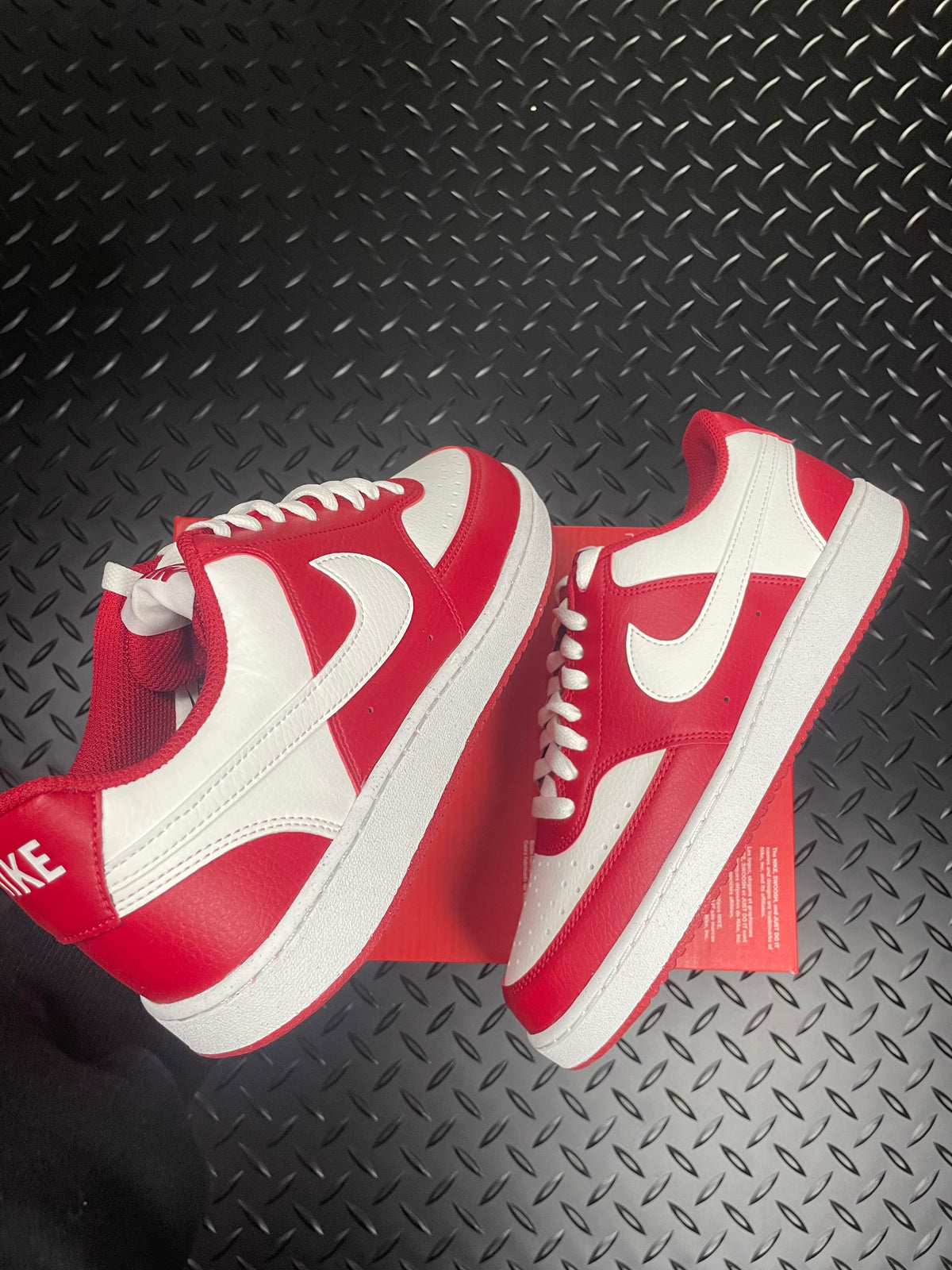 Nike Court Vision Low 'Crimson Pearl White' Brand New Size Women's UK 6 Full Box 100% Authentic