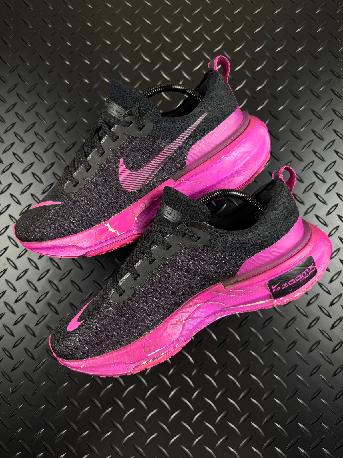 Nike Invincible Run 3 Running Trainers 'Pink/Black' - UK 8.5 100% Authentic