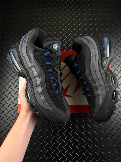 Nike Air Max 95 OG 'Big Bubble' Black Royal Blue Brand New Full Box Size UK 8