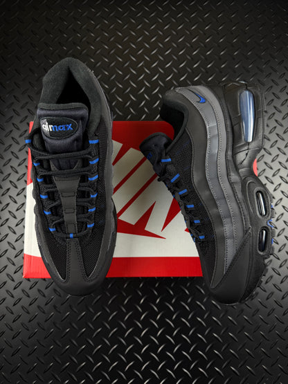 Nike Air Max 95 OG 'Big Bubble' Black Royal Blue Brand New Full Box Size UK 8