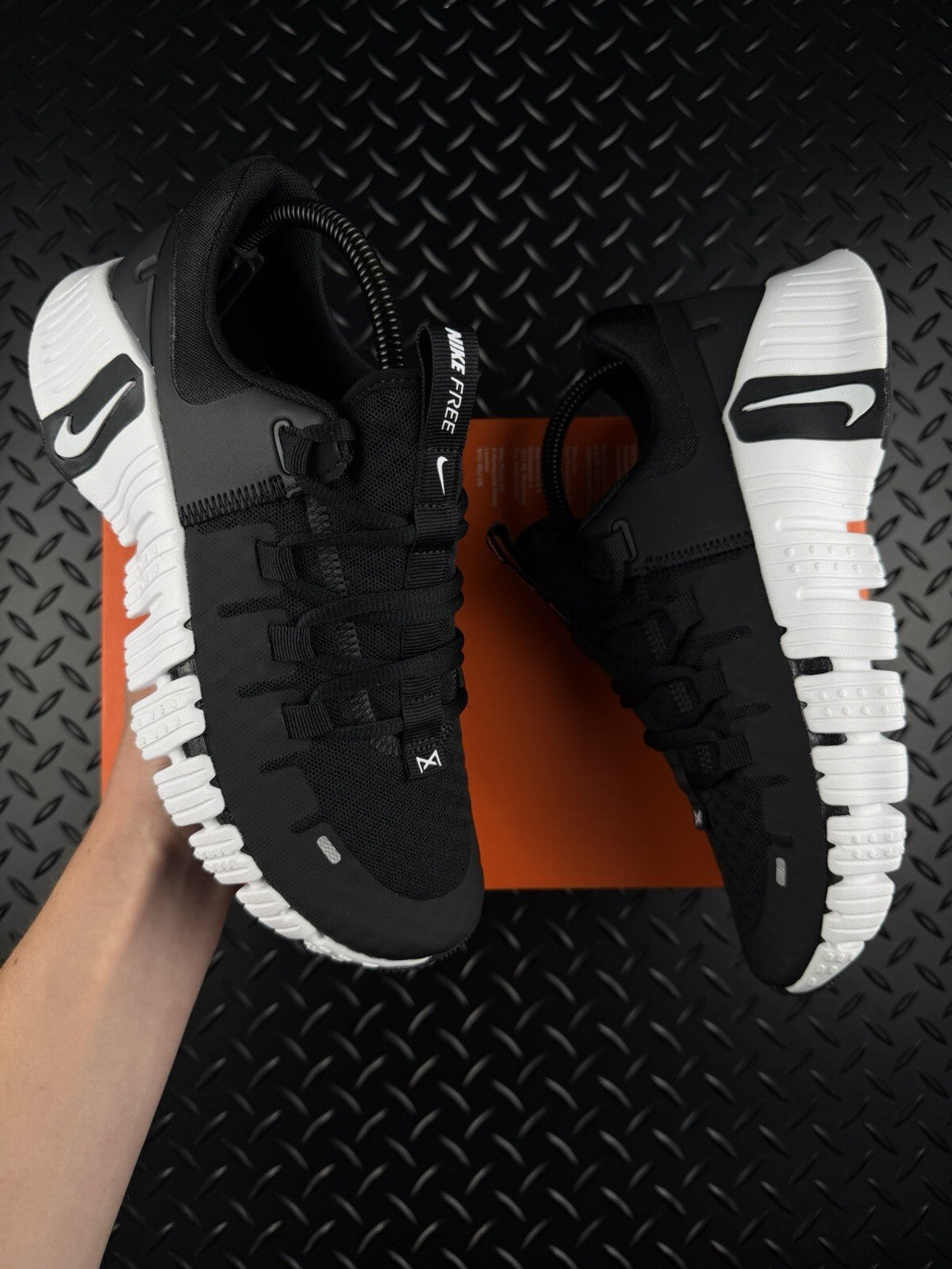 Nike Free Metcon 5 Hyperlift Gym Trainers ‘Black White’ Brand New Women’s UK 4