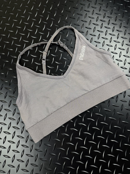 Gymshark Training Sports Bra Purple Grey Women’s Size Small