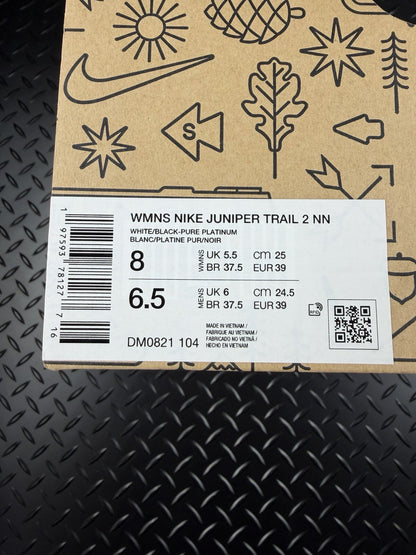 Nike Juniper Trail 2 NN Running Trainers  ‘Platinum White’ Brand New Size UK 5.5