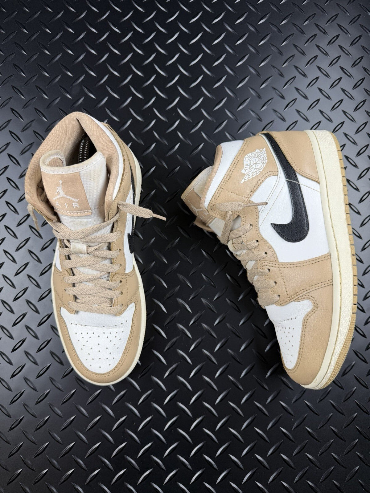 Nike Air Jordan 1 Mid ‘Sand White’ 100% Authentic WMNS Size UK 5.5