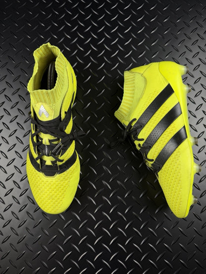 adidas Predator 18+ FG Solar Yellow / Core Black 2018 Prime Knit Men’s UK 8.5