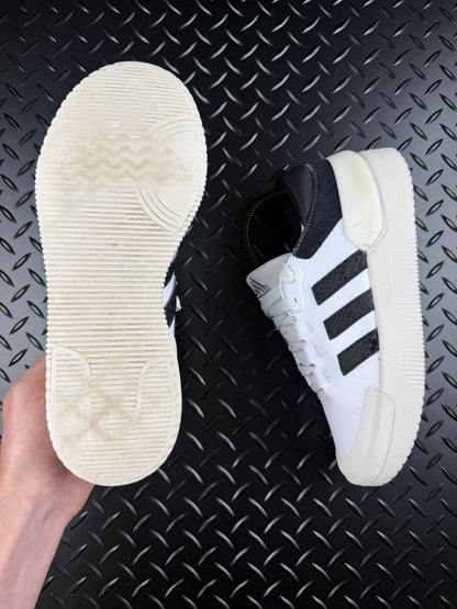 Adidas Black White Base Trainers Size UK 5