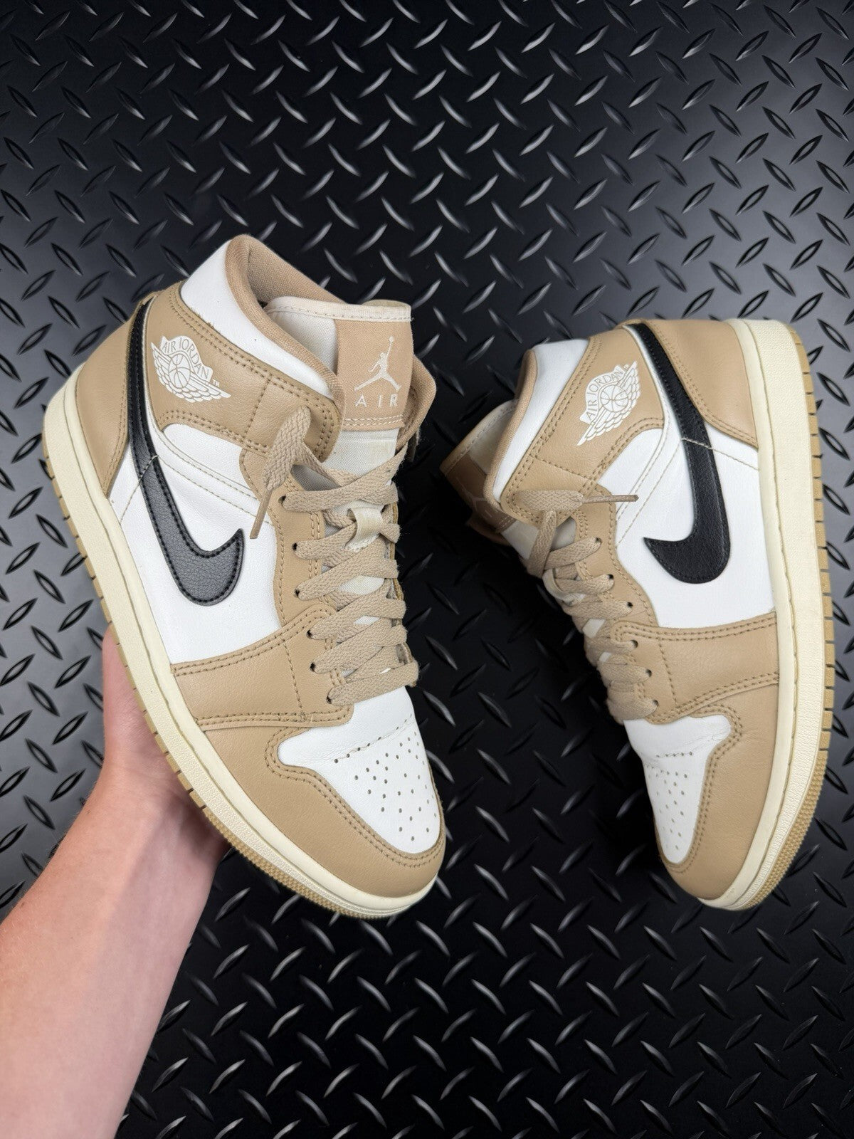 Nike Air Jordan 1 Mid ‘Sand White’ 100% Authentic WMNS Size UK 5.5