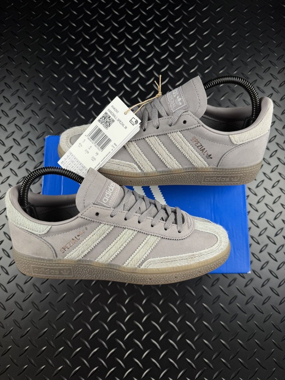Adidas Handball Spezial ‘Pony Hair’ KI4290 Grey Gum Brand New Full Box WMNS UK 5