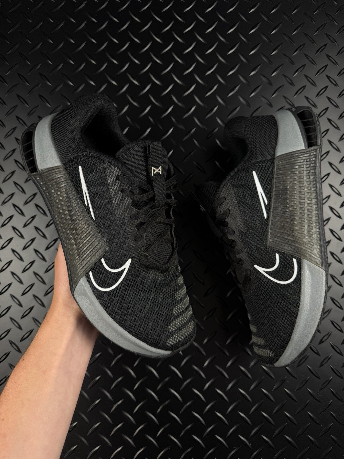 Nike Metcon 9 Flyease Hyperlift Gym Trainers ‘Black Smoke Grey’ Size UK 7