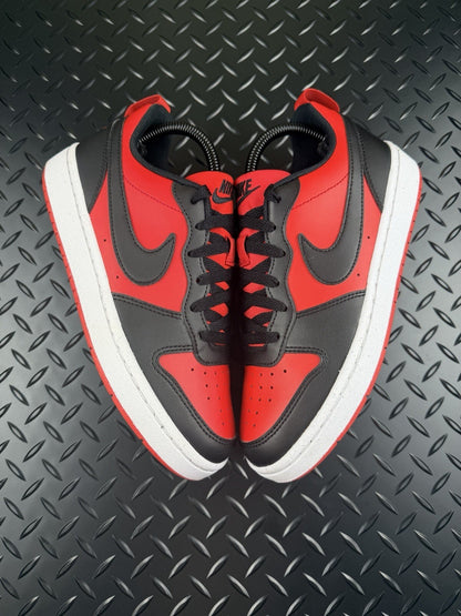 Nike Court Vision Low ‘Crimson Red Obsidian Black’ 100% Authentic GS Size UK 5