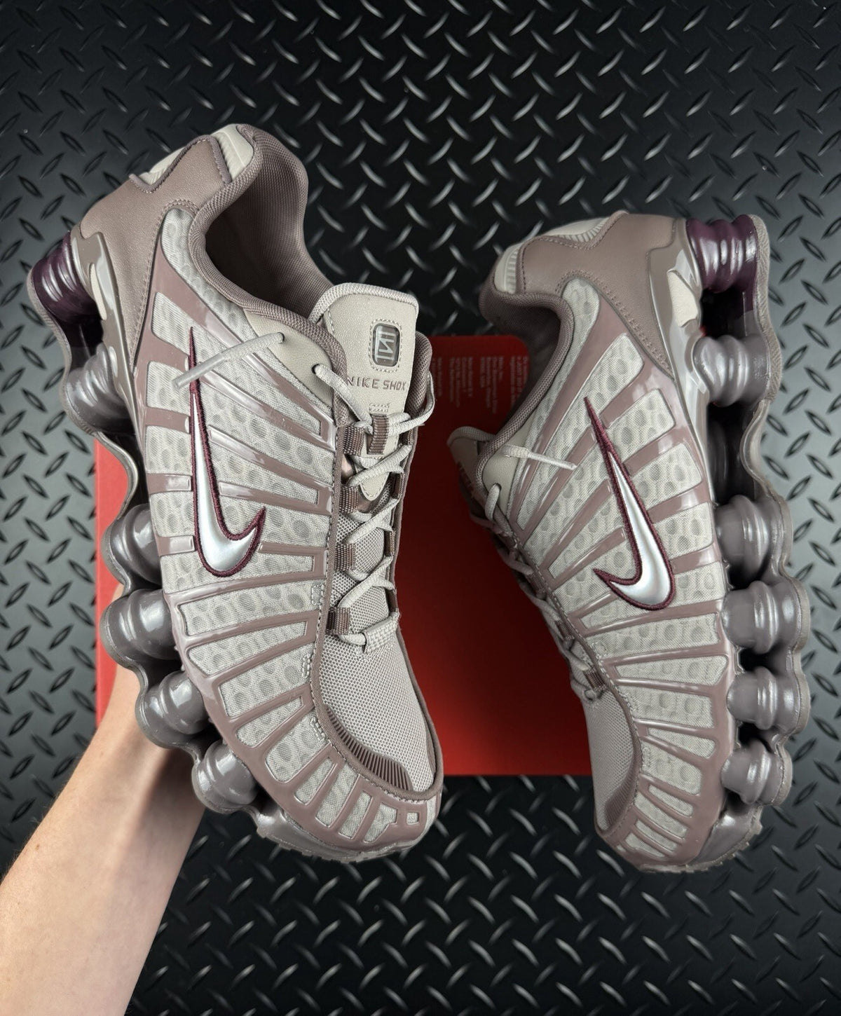 Nike Shox TL ‘Night Maroon’ Brand New 100% Authentic Trainers Mens Size UK 8.5