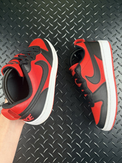 Nike Court Vision Low ‘Crimson Red Obsidian Black’ 100% Authentic GS Size UK 5