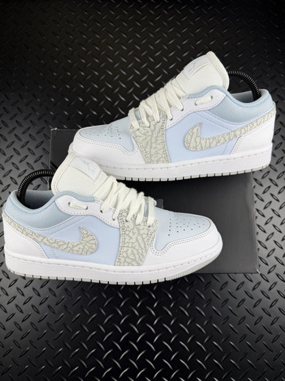 Nike Air Jordan 1 Low ‘Blue Tint Sail White’ 100% Authentic Women’s UK 6 Boxed