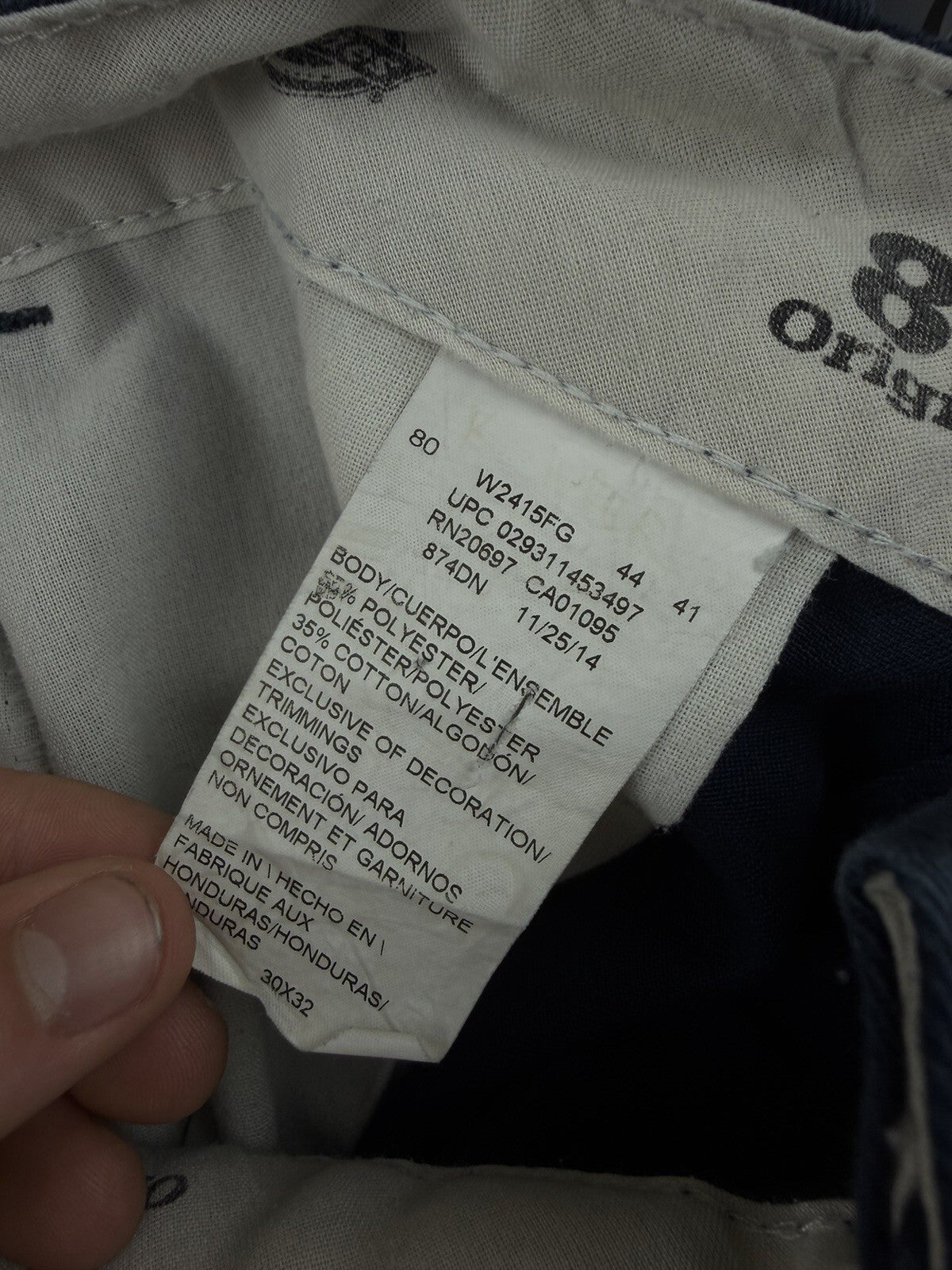 Dickies Vintage 874 Original Fit Carpenter Trousers 30x32 Navy Blue