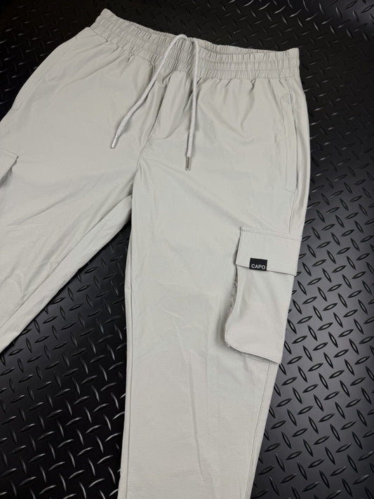 Capo Cargo Trousers ‘Sail Grey’ 100% Authentic Mens Size Small