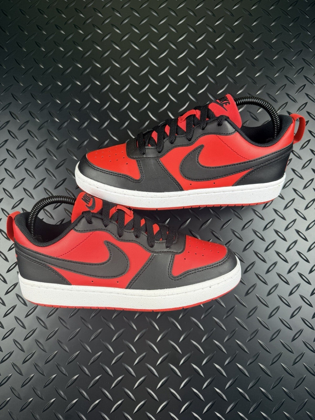Nike Court Vision Low ‘Crimson Red Obsidian Black’ 100% Authentic GS Size UK 5