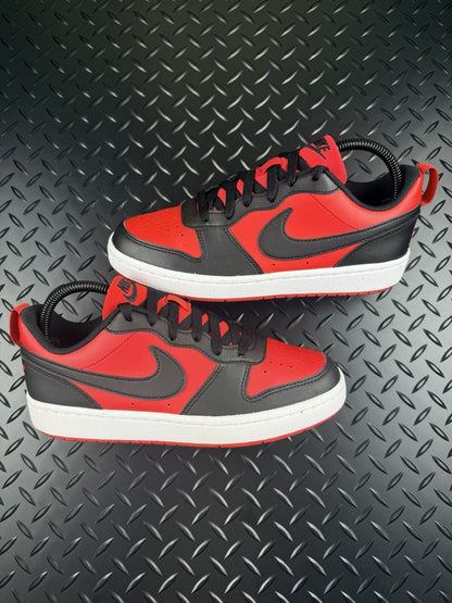 Nike Court Vision Low ‘Crimson Red Obsidian Black’ 100% Authentic GS Size UK 5