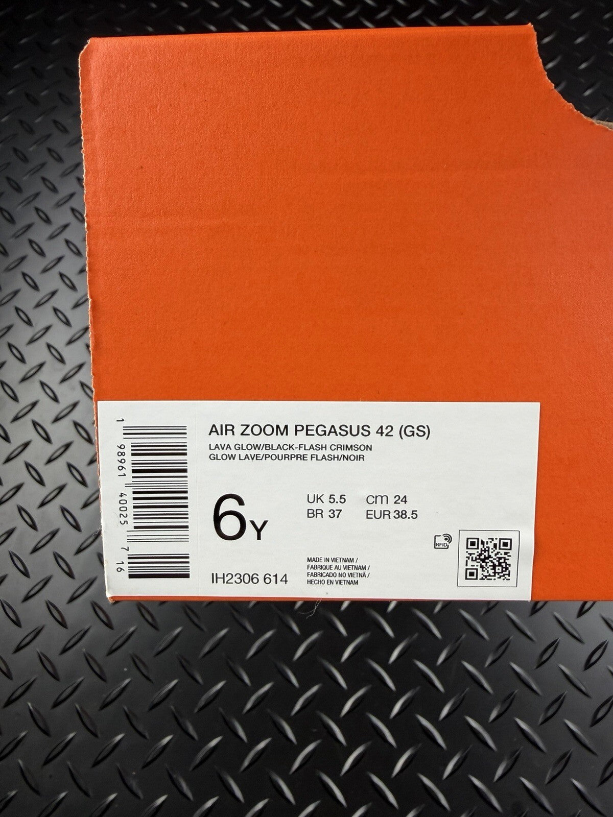 Nike Air Zoom Pegasus 42 ‘lava Glow’ Running Trainers Brand New Size UK 5.5