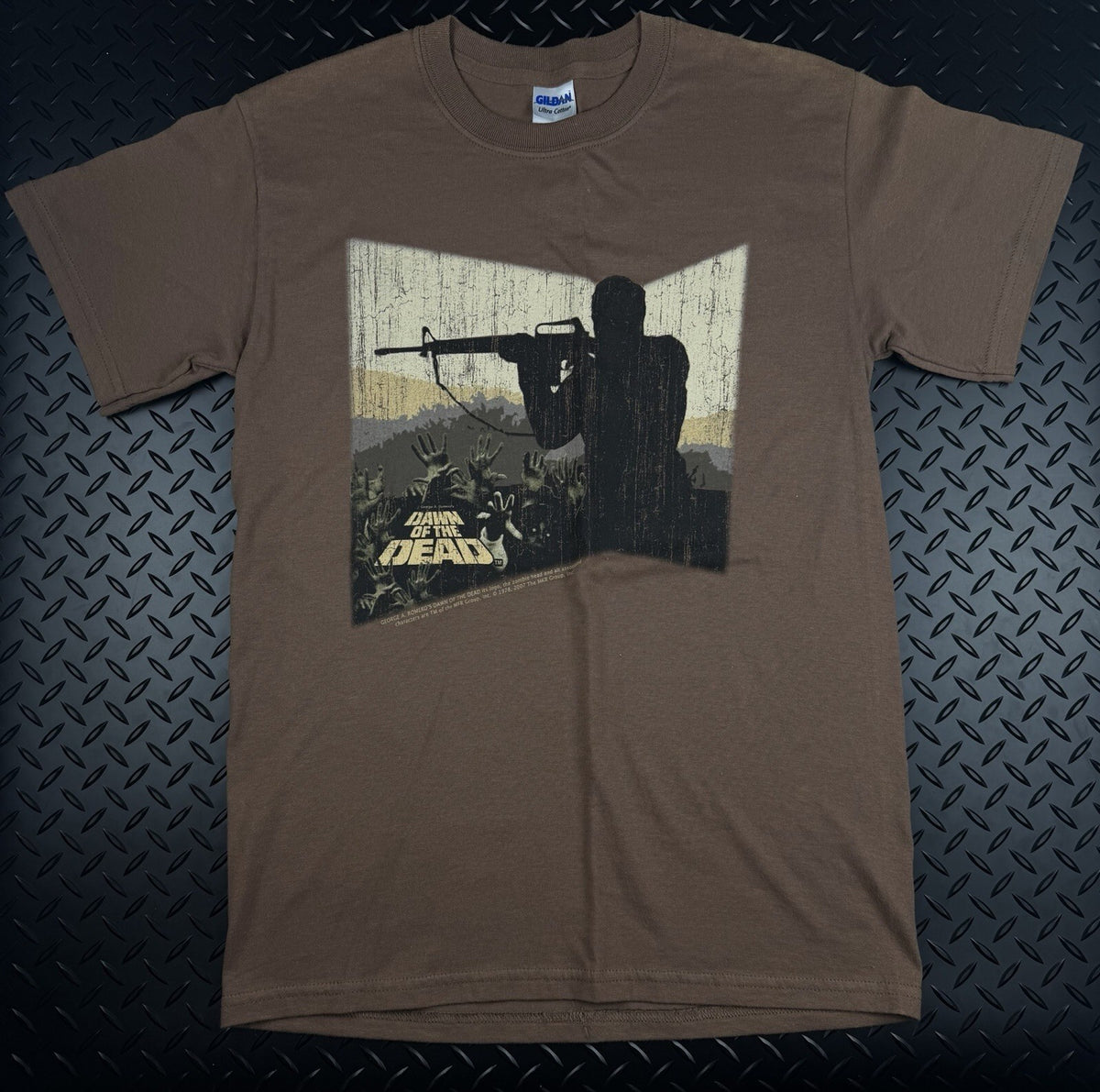 Dawn of The Dead Gildan Brown Graphic T-Shirt Men’s Size Small