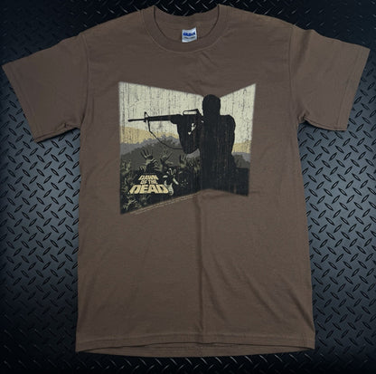 Dawn of The Dead Gildan Brown Graphic T-Shirt Men’s Size Small