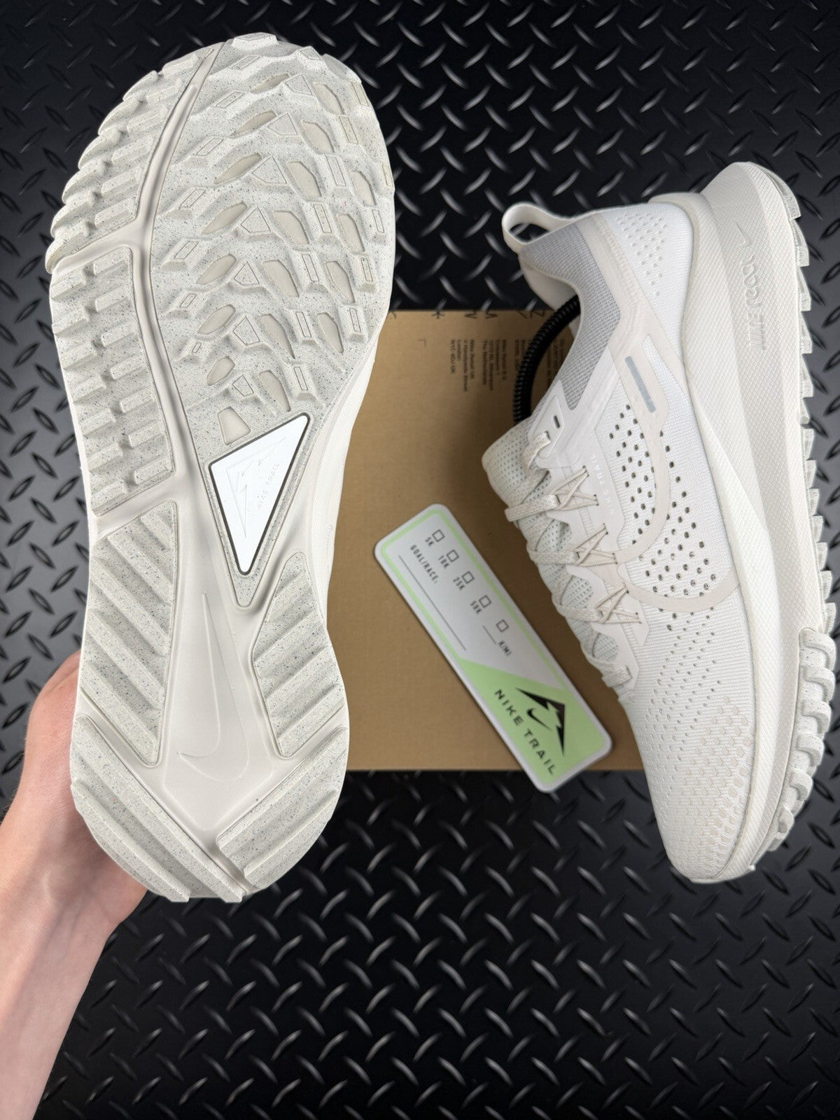 Nike React Pegasus Trail 4 Running Trainers ‘Phantom White’ Brand New Men’s UK 9