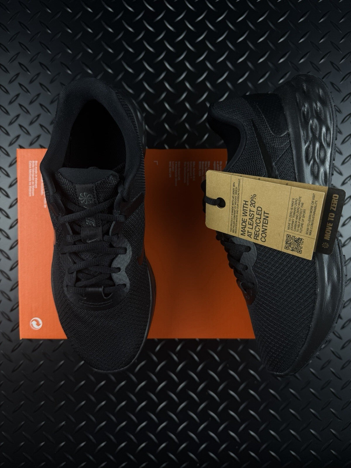 Nike Revolution 6 NN Lifestyle/Running Trainers ‘Triple Black’ WMNS Size UK 5.5