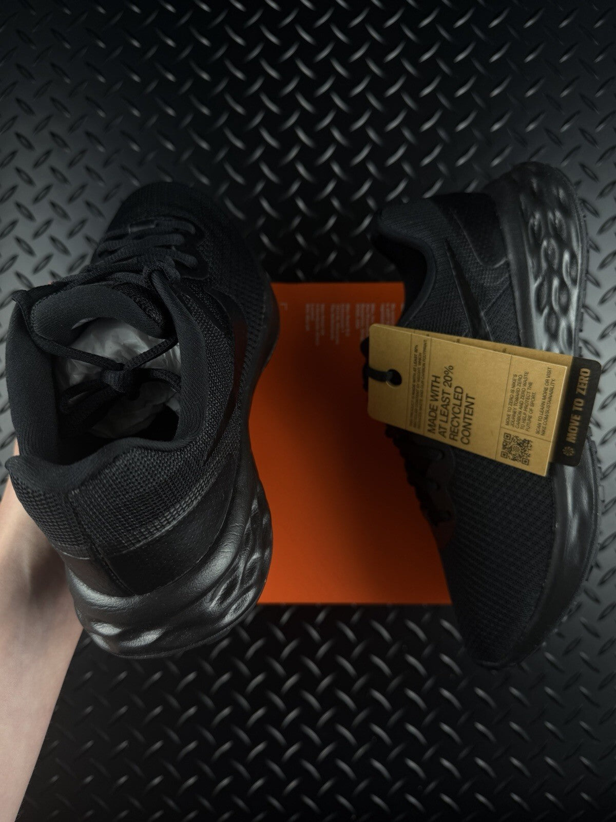 Nike Revolution 6 NN Lifestyle/Running Trainers ‘Triple Black’ WMNS Size UK 6.5