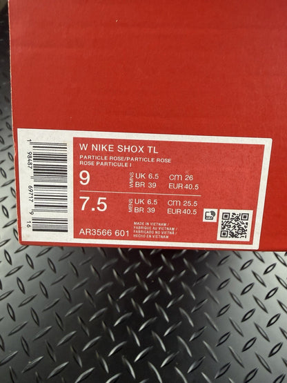 Nike Shox TL ‘Particle Rose’ Brand New In Box 100% Authentic Women’s Size UK 6.5