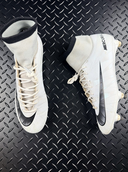 Nike Club Mercurial Superfly CR7 Soft Ground Pearl White Size UK 7