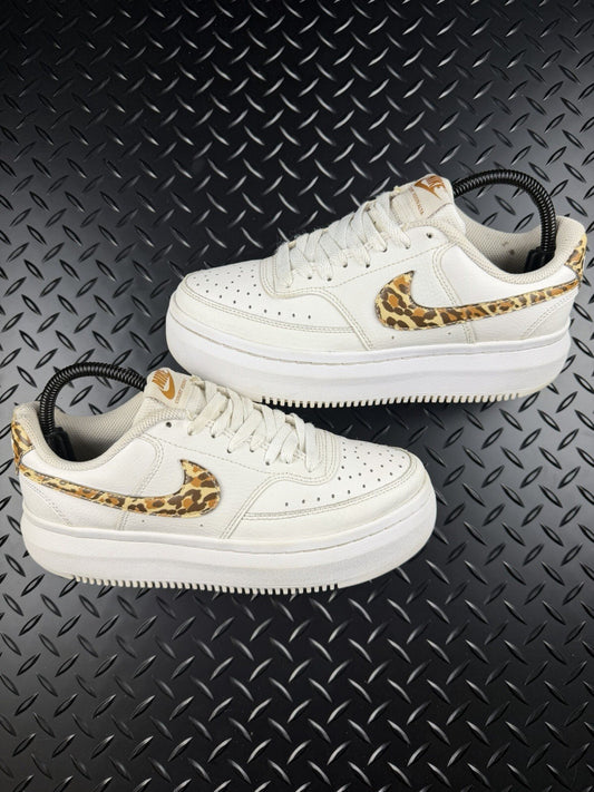 Nike Court Vision Alta White Cheetah Print’ Women's Trainers Size UK 6