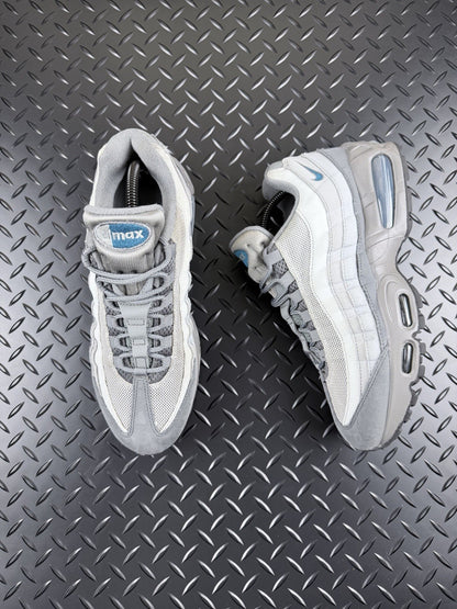 Nike Air Max 95 OG ‘Big Bubble’ Anthracite Smoke Grey Blue 100% Authentic UK 7.5