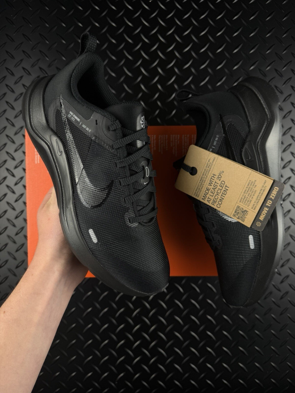 Nike Downshifter 12 Lifestyle/Running Trainers ‘Triple Black’ WMNS Size 4.5
