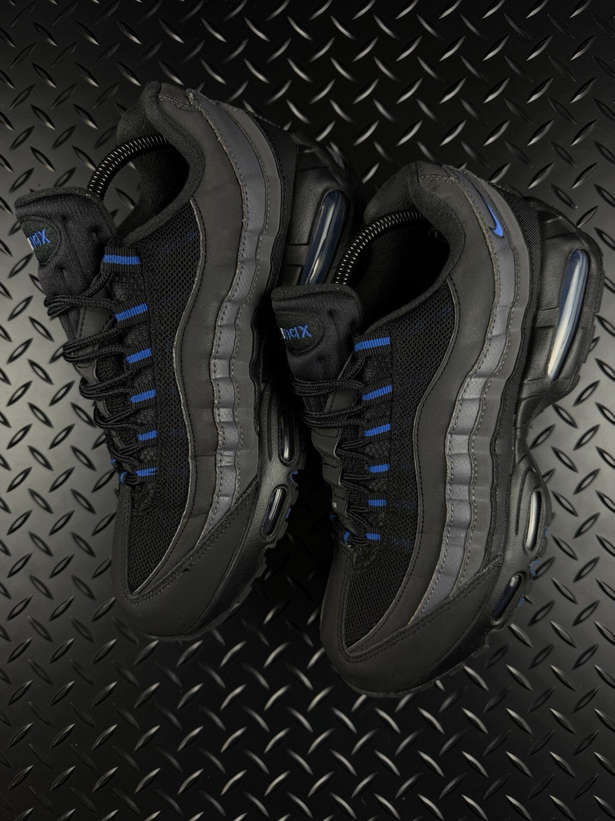 Nike Air Max 95 OG Big Bubble ‘Black Royal Blue’ 100% Authentic Mens Size UK 7.5