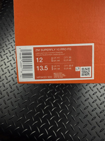 Nike Mercurial Superfly 10 Pro FG Football Boots ‘Hyper Volt’ Brand New - UK 11
