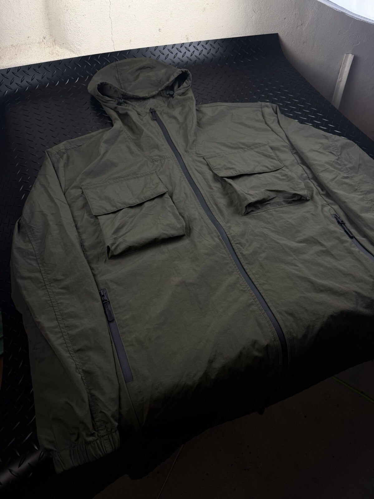 Brave Soul London Army Green Rain Coat Men’s Size Large