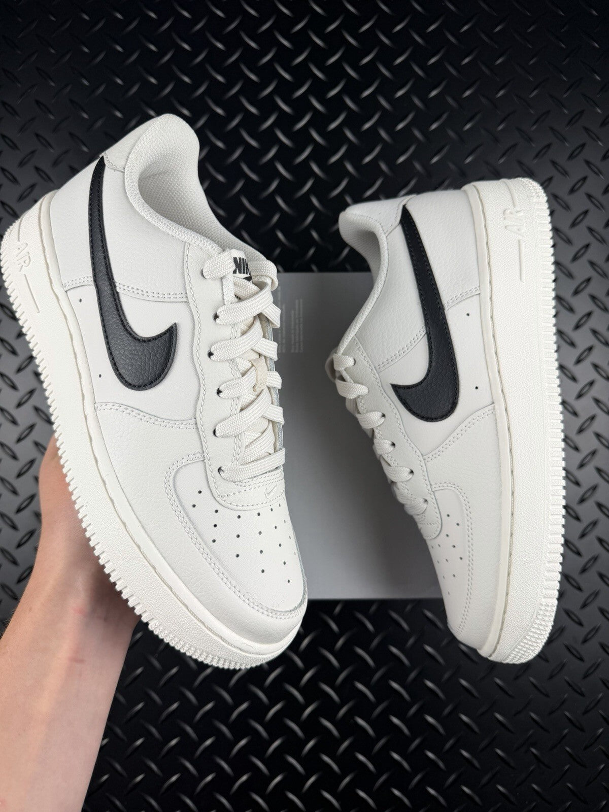 Nike Air Force 1 ESS+ ‘Black White’ Brand New 100% Authentic GS Size UK 5.5